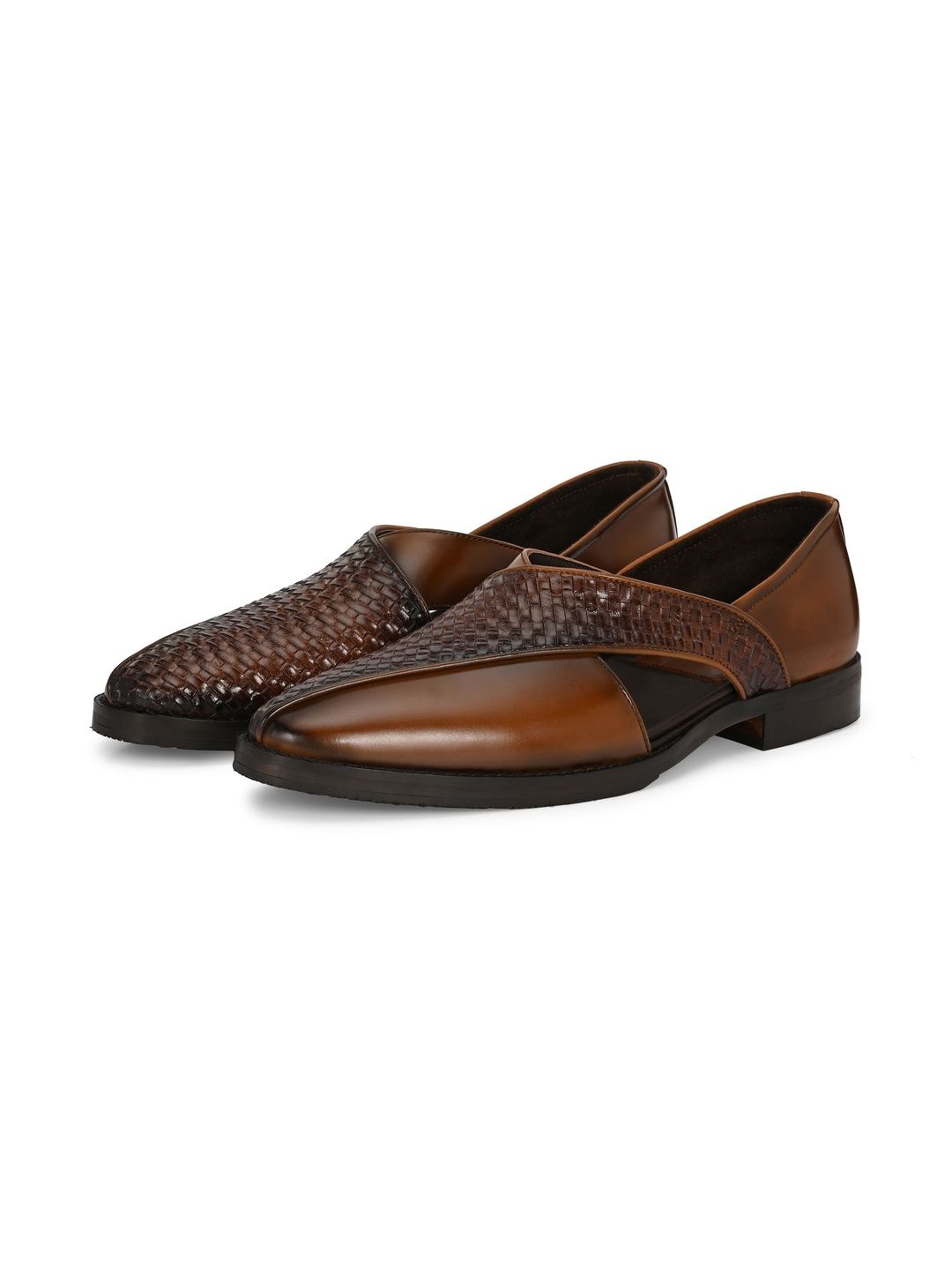 MILLE DOLLARI Men Textured Leather Formal Shoes-image-44