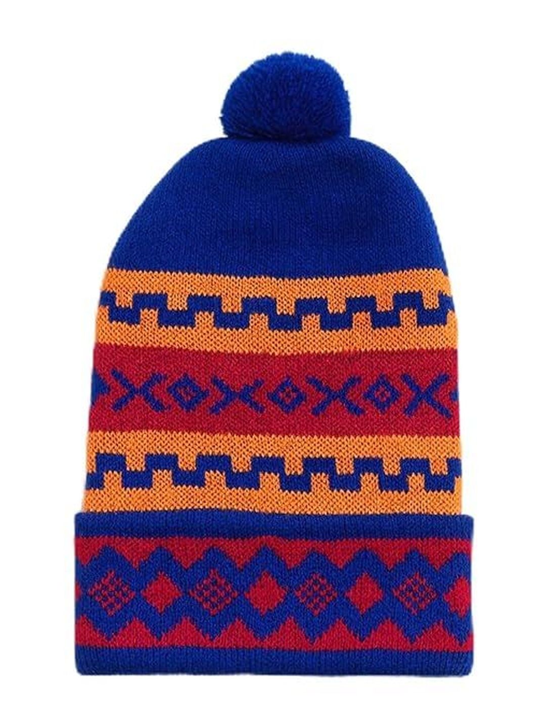 Adhigams Unisex Kids Printed Woollen Beanie-picture-37