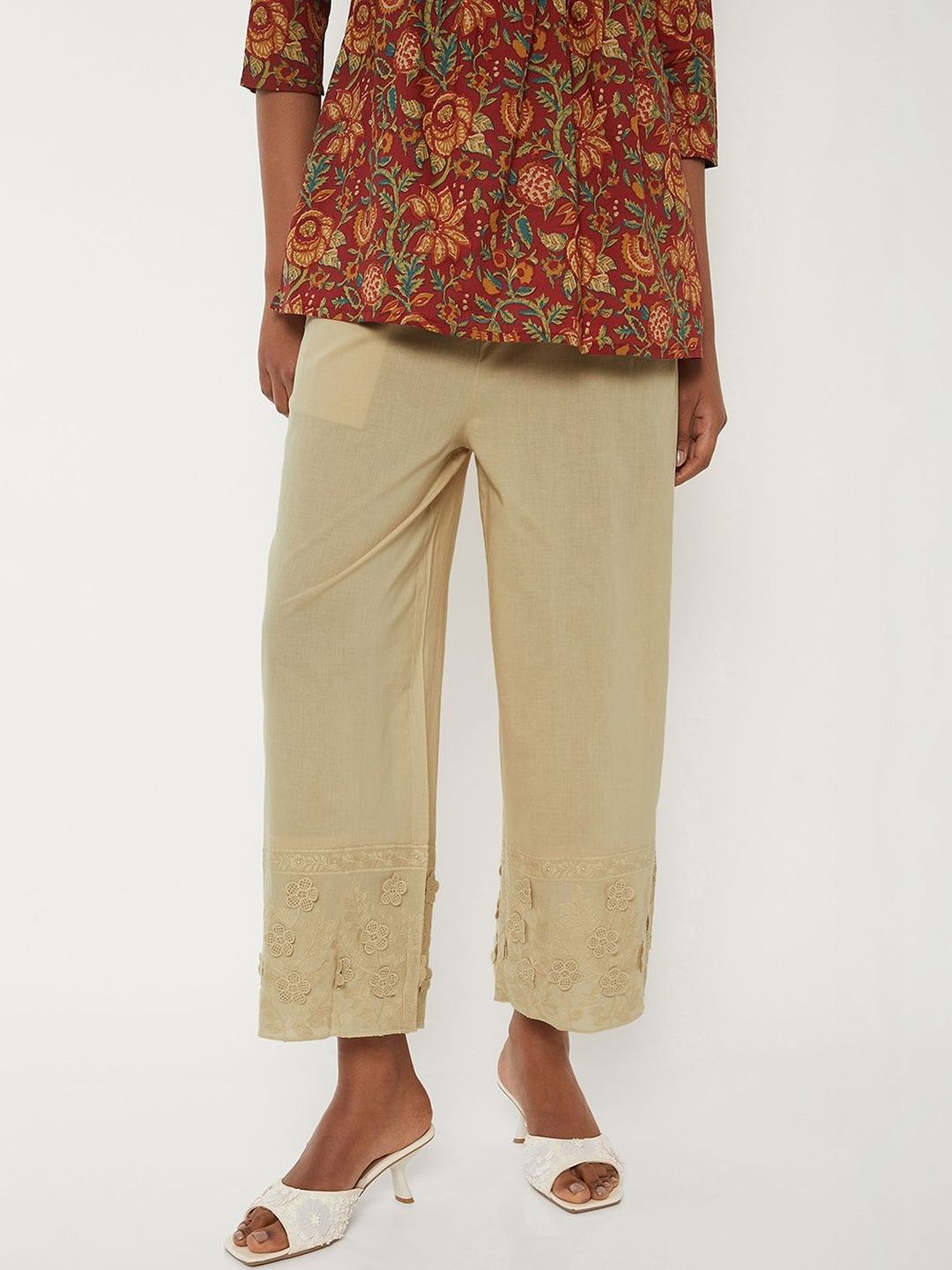 max Women Embroidered Cropped Ethnic Palazzos-picture-35