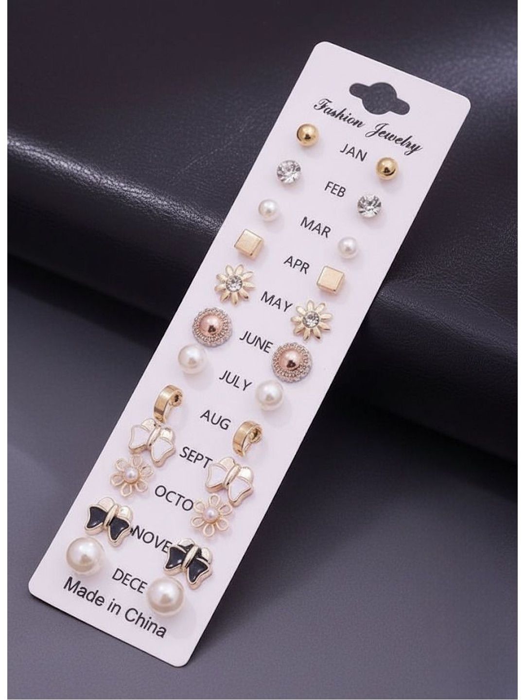 Zaphariq Geometric Studs Earrings-picture-13