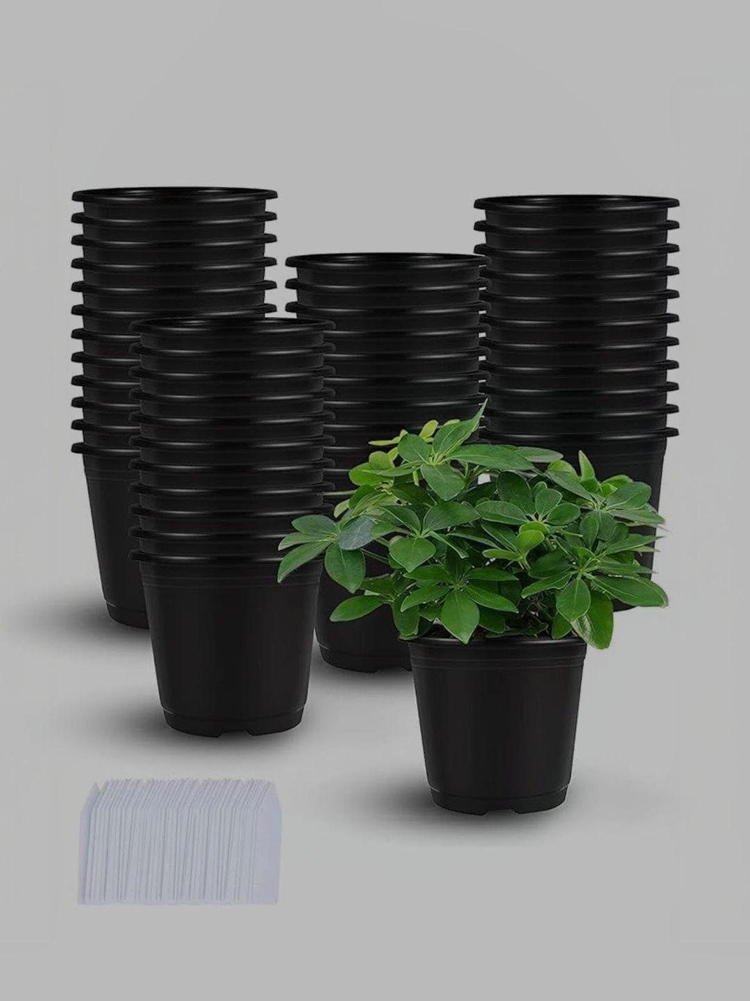 BLUEVISTA 40-Pcs Black Flower Pot Planters-picture-11