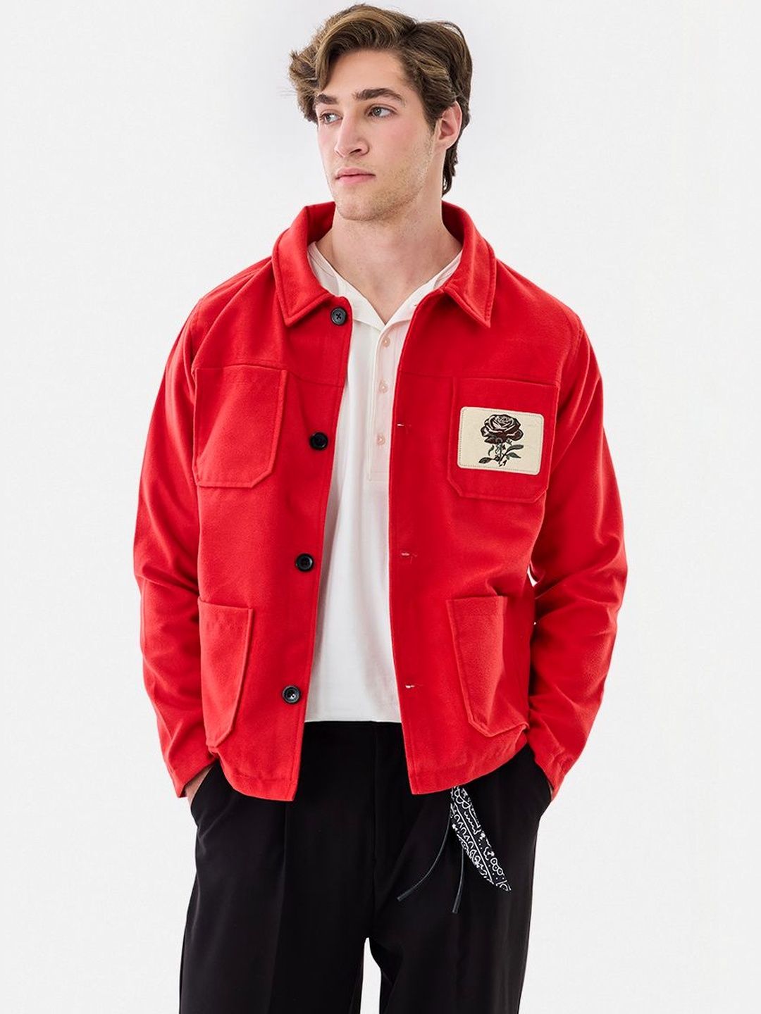 Snitch Men Varsity Jacket with Embroidered-picture-19