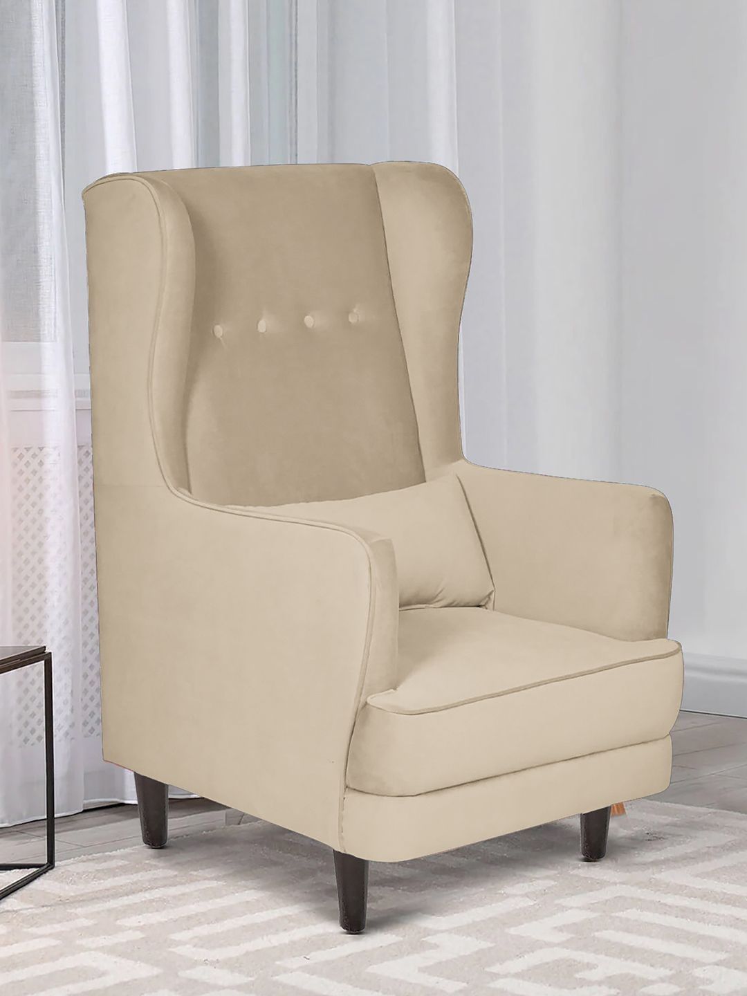 ARRA Beige Single Seater Lounge Chair