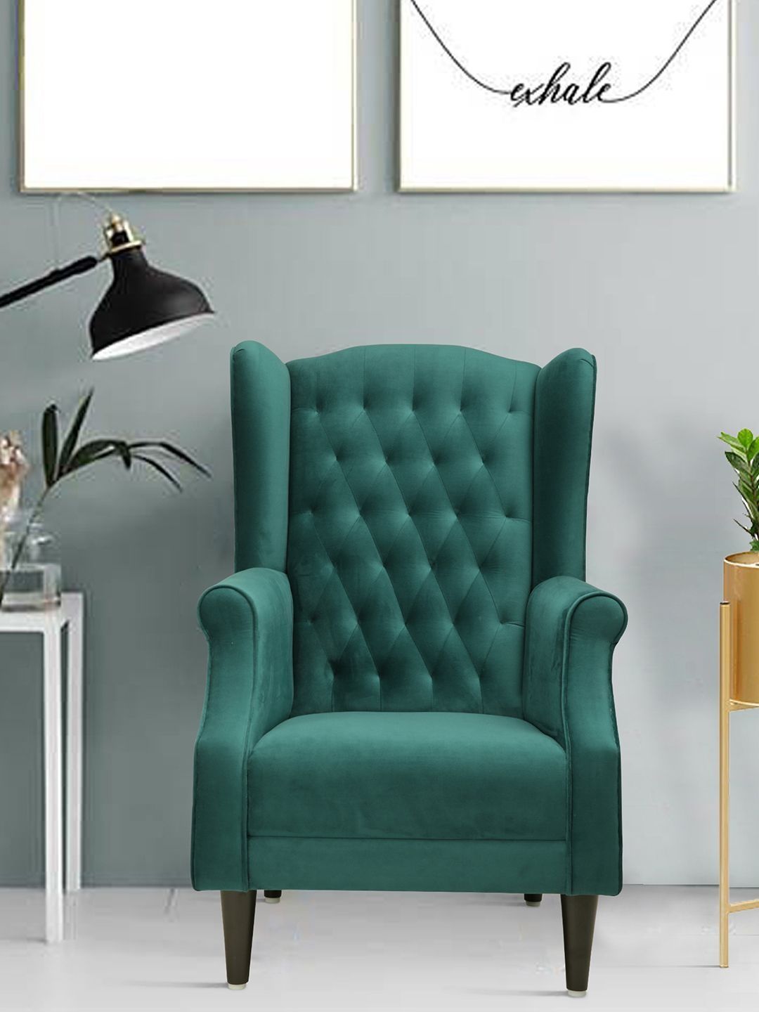 ARRA Green Single Seater Lounge Chair