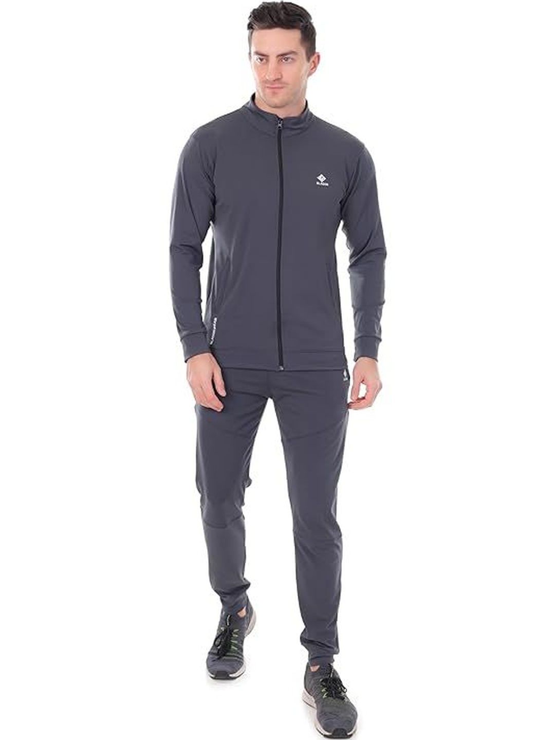 BLUE STAR SHARK Mock Collar Zipper Long Sleeve Tracksuit-picture-19