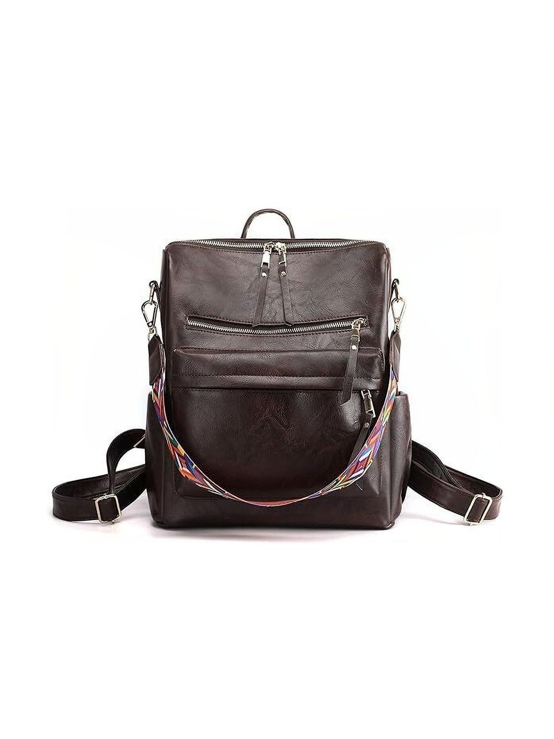 womenbuzz Women Contrast Detail Backpack-picture-40