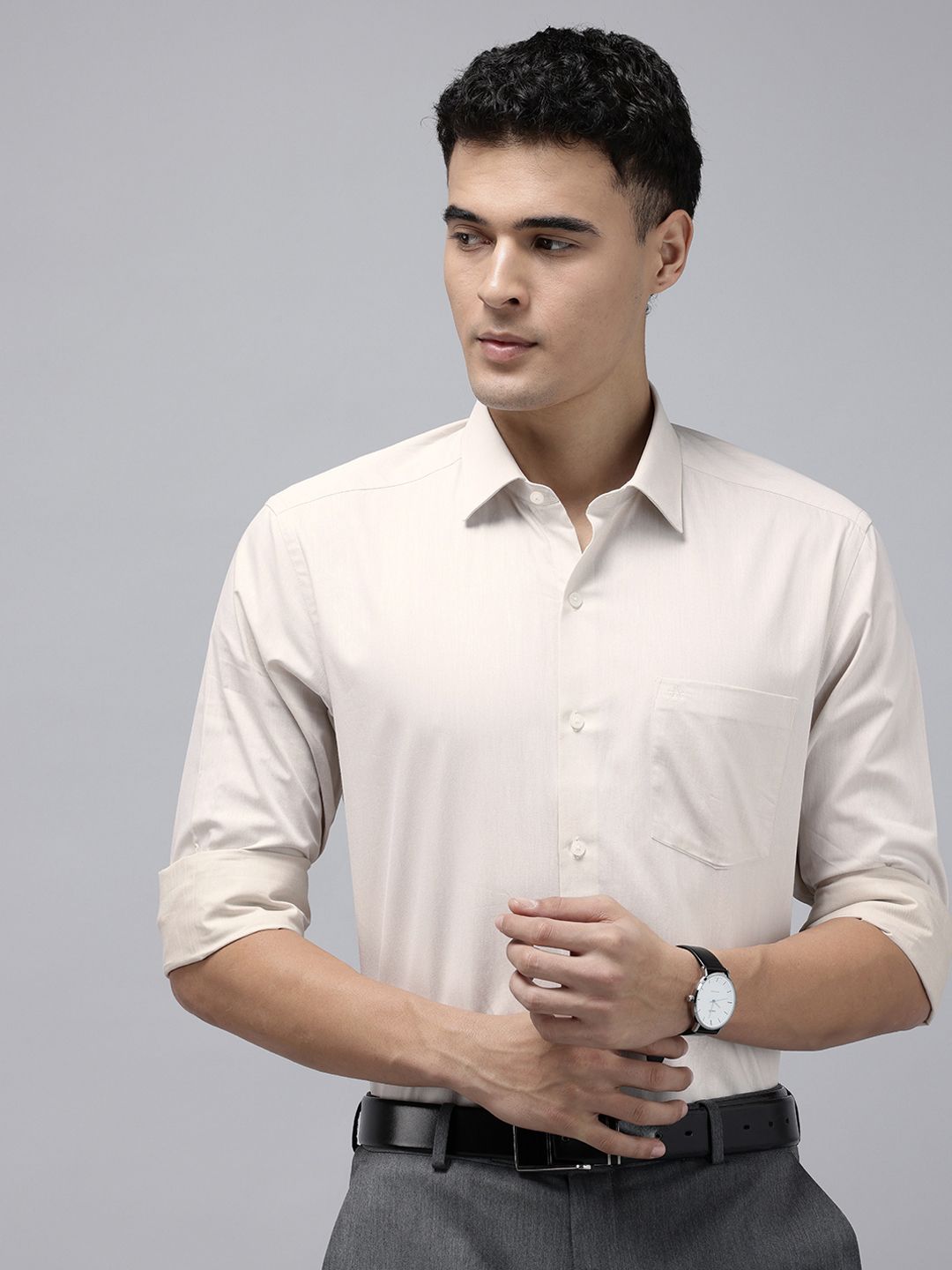 Arrow Manhattan Slim Fit Pure Cotton Formal Shirt-picture-41
