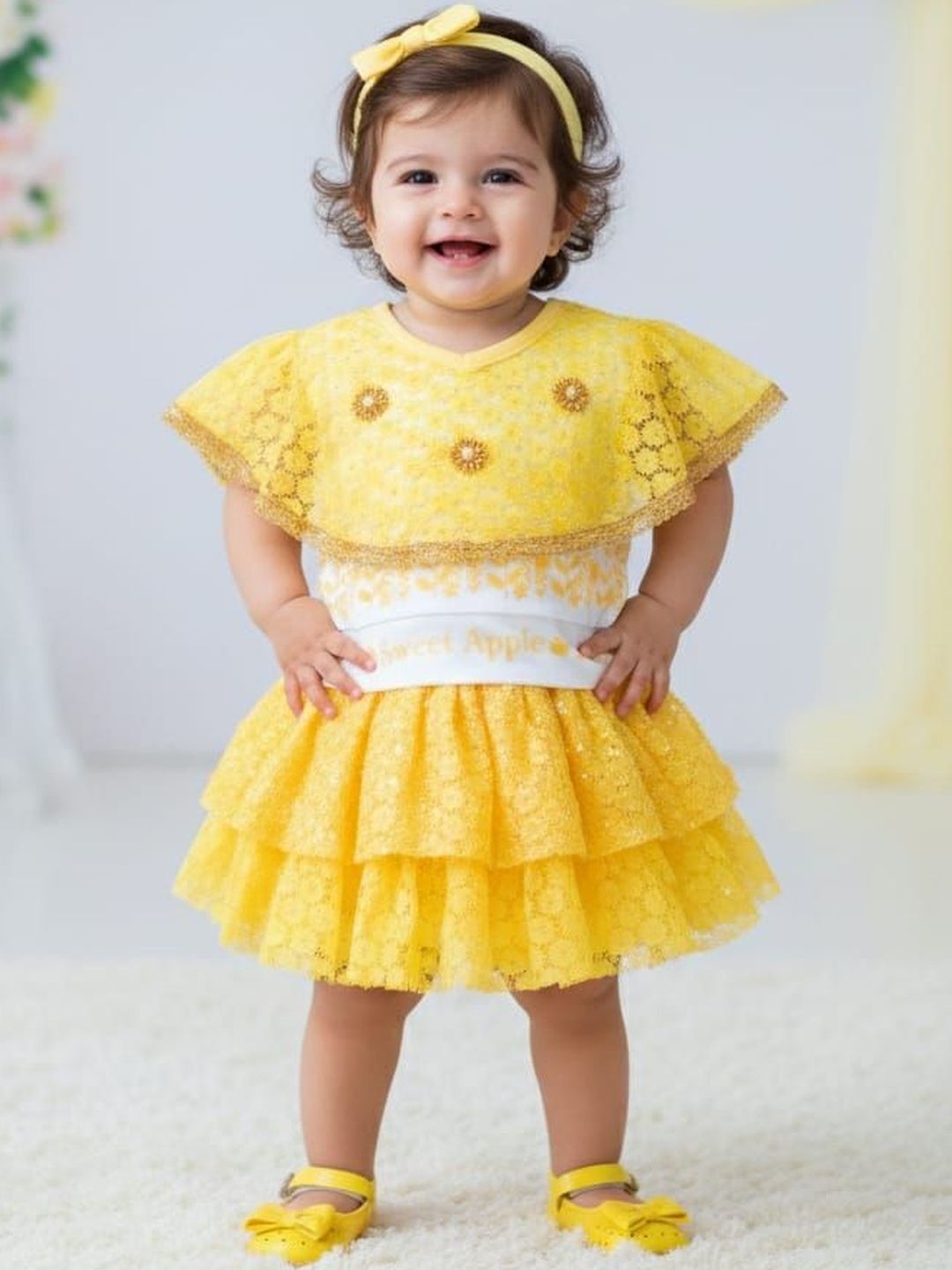 NEW GEN Girls Embellished Top with Skirt-image-11