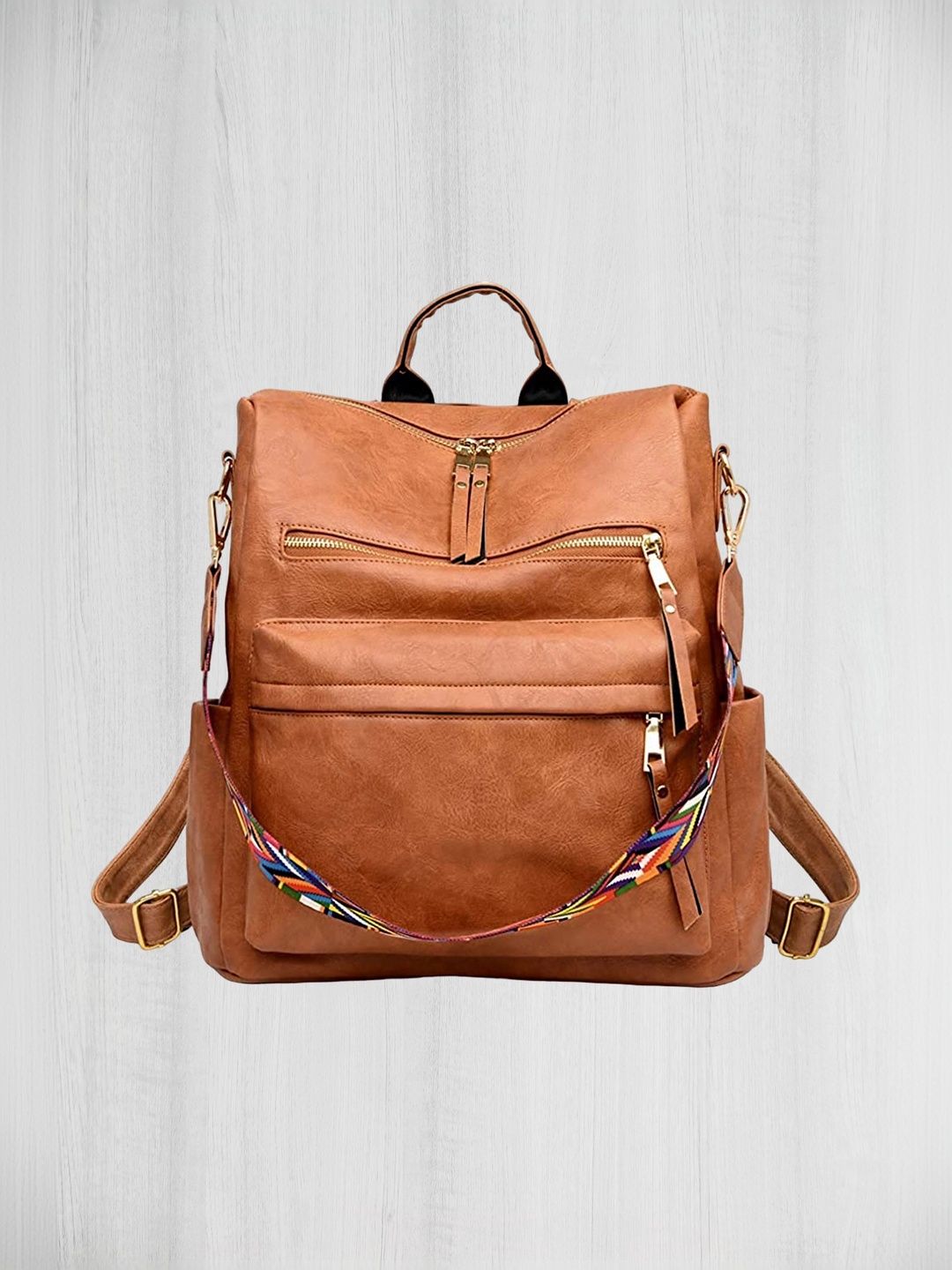 womenbuzz Women Colourblocked Backpack-picture-23