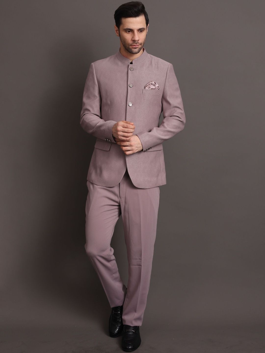 STYLES CULTURE Self Design Tailored Fit Single-Breasted 2-Piece Suits-picture-28