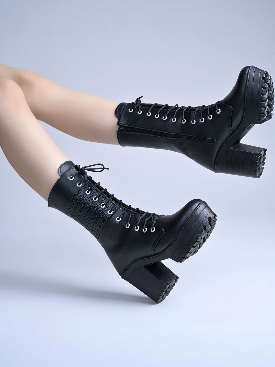 Stylestry Women Casual Block-Heeled Chunky Boots-picture-49