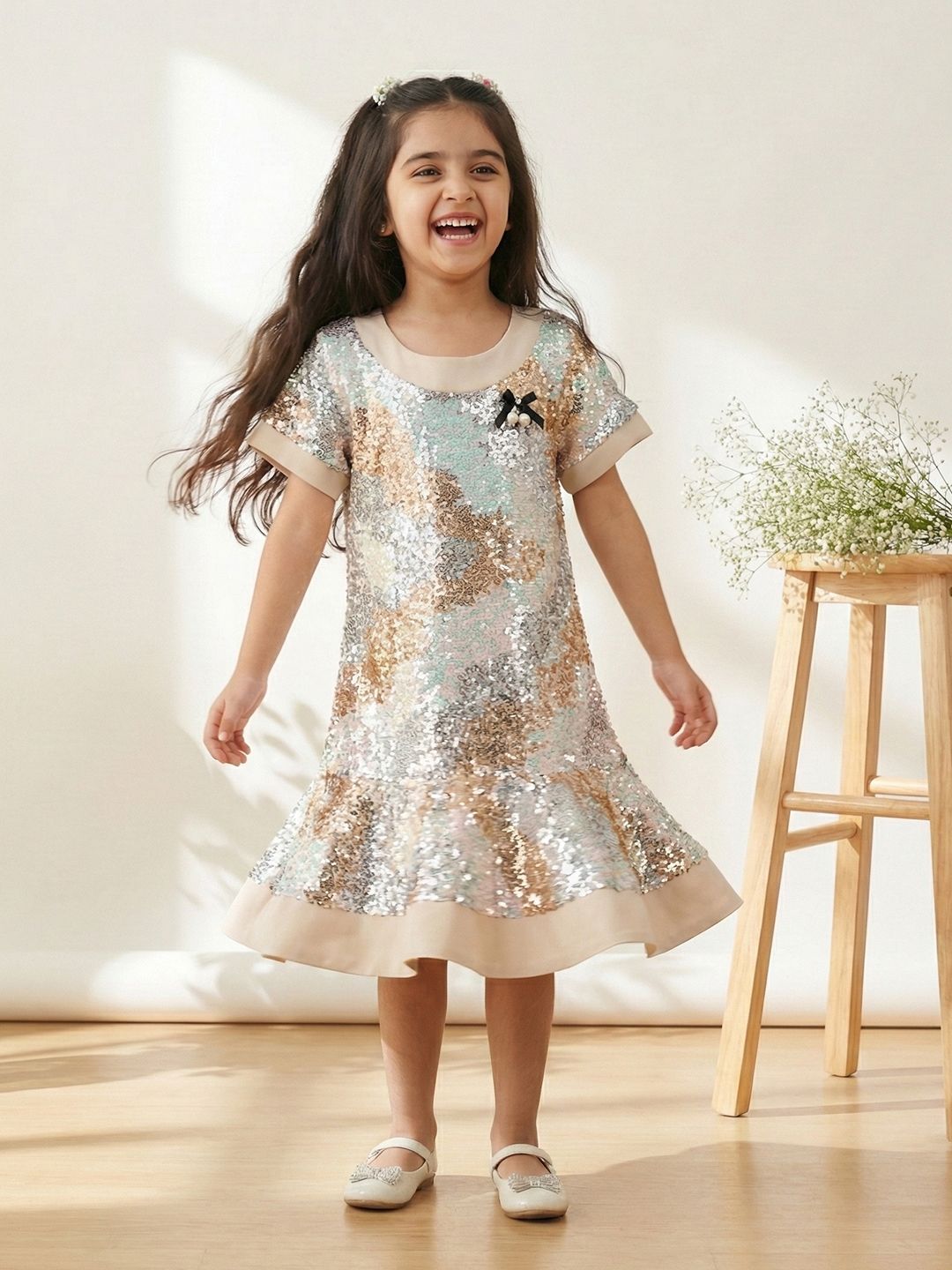 YK Embellished A-Line Dress-picture-47