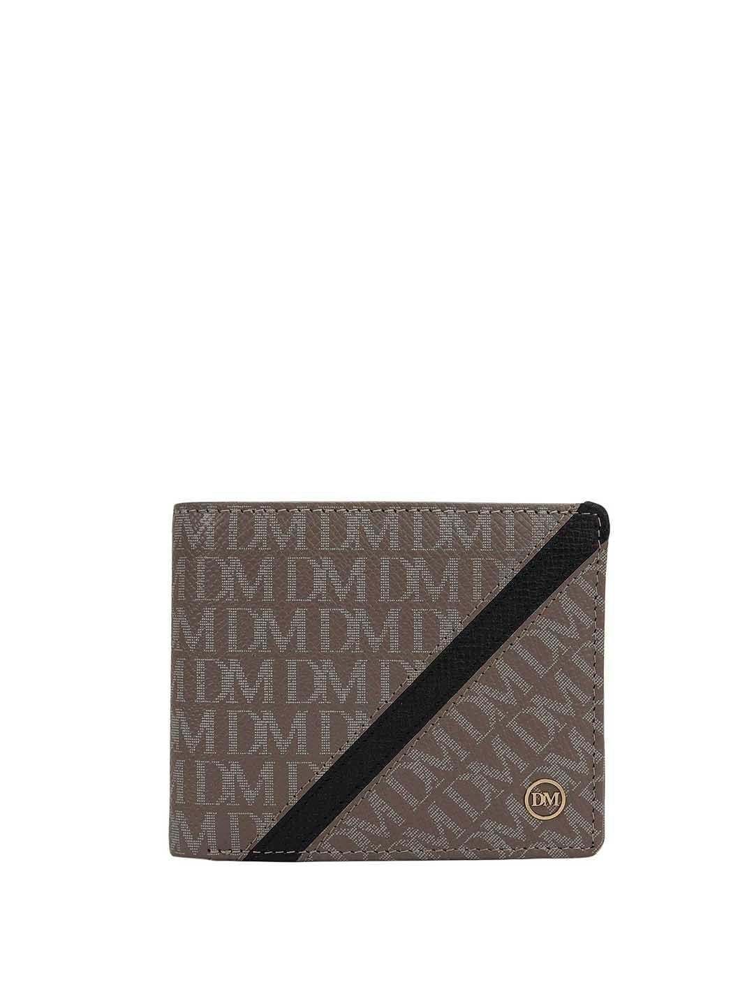Da Milano Men Printed Leather Two Fold Wallet-image-11