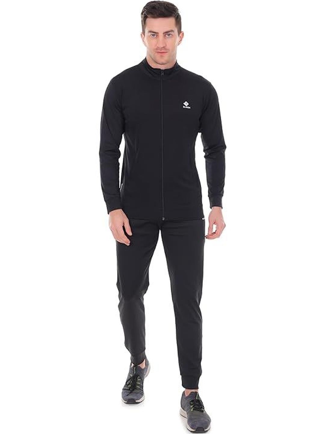 BLUE STAR SHARK Mock Collar Zipper Long Sleeve Tracksuit-picture-24