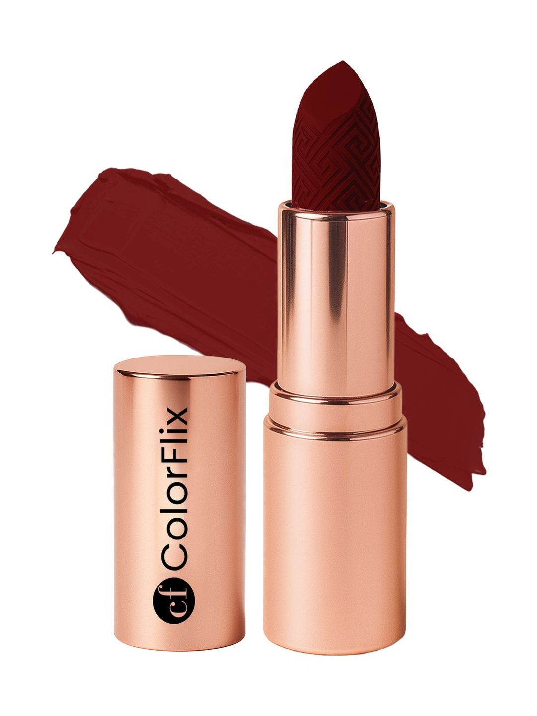 COLORFLIX Luxe Matte Velvet Rich Lipstick With Vitamin E - 3.5 g- Maroon Red-image-9