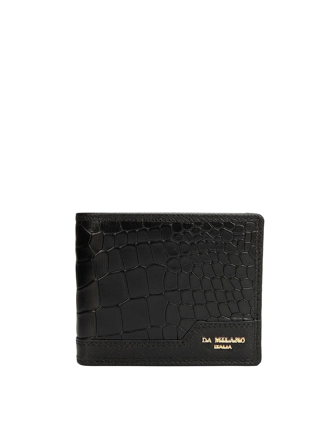 Da Milano Men Textured Leather Two Fold Wallet-picture-26