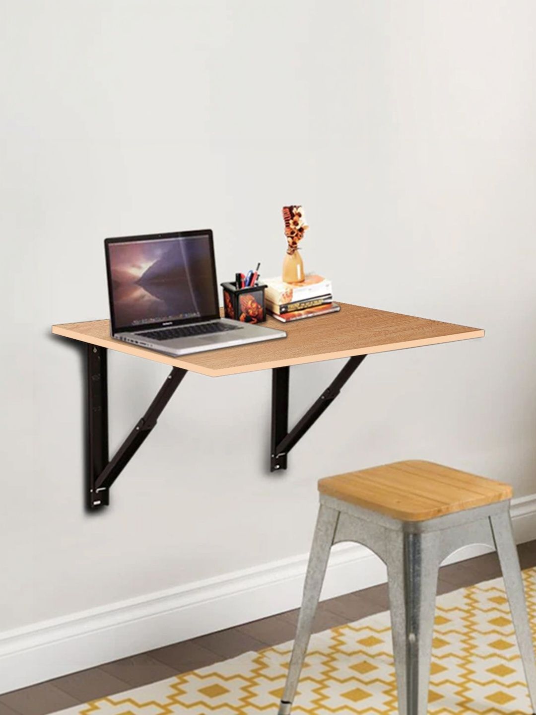 Kawachi Fold Down 3 Seater Wall Mounted Folding Table-picture-52