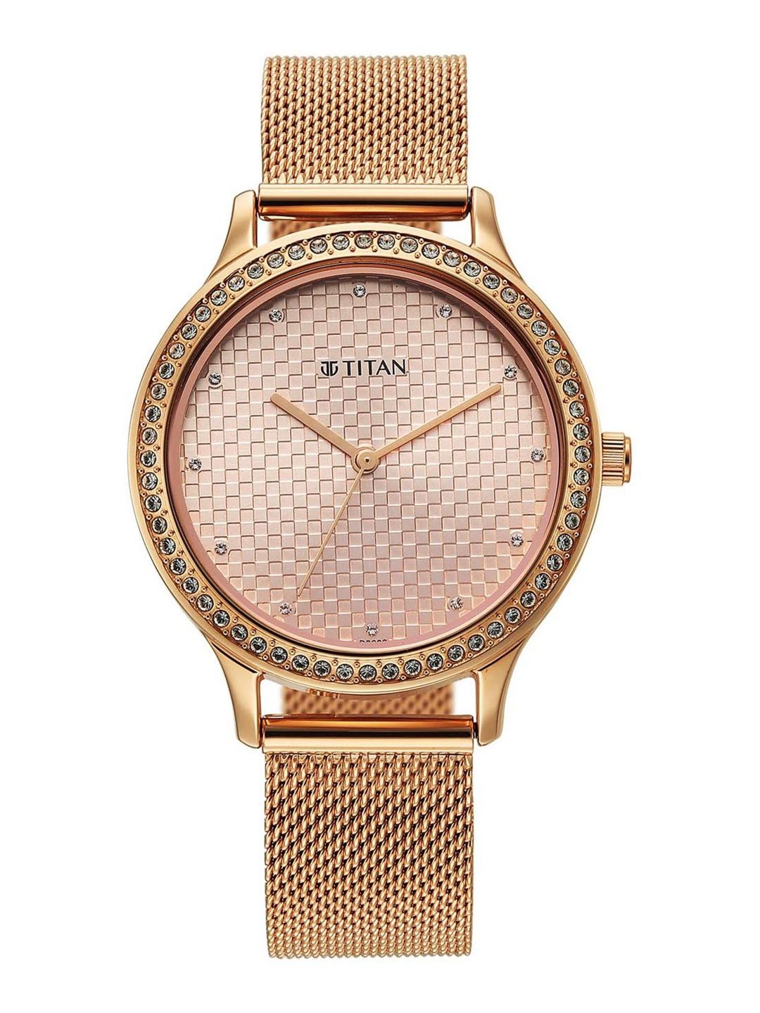 Titan Women Brass Dial & Stainless Steel Straps Analogue Watch 2634WM06-picture-24
