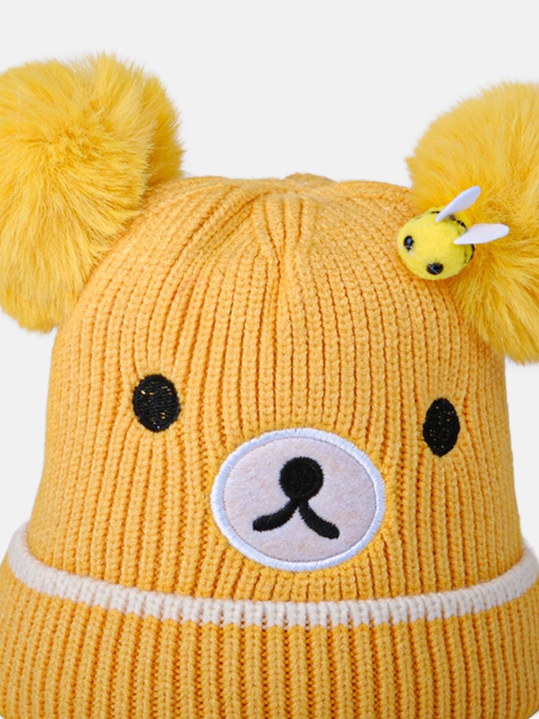 DukieKooky Unisex Kids Embroidered Woollen Beanie-picture-56