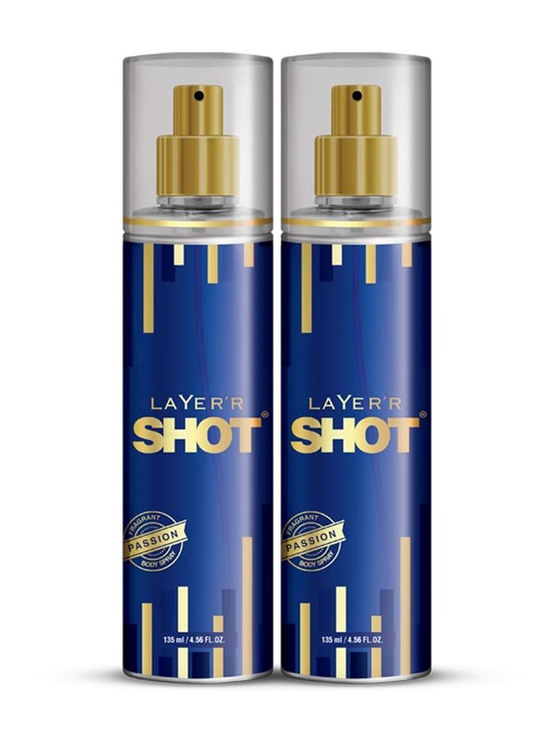 LAYER'R SHOT Set Of 2 Passion Long Lasting Body Spray - 135 ml Each-image-16
