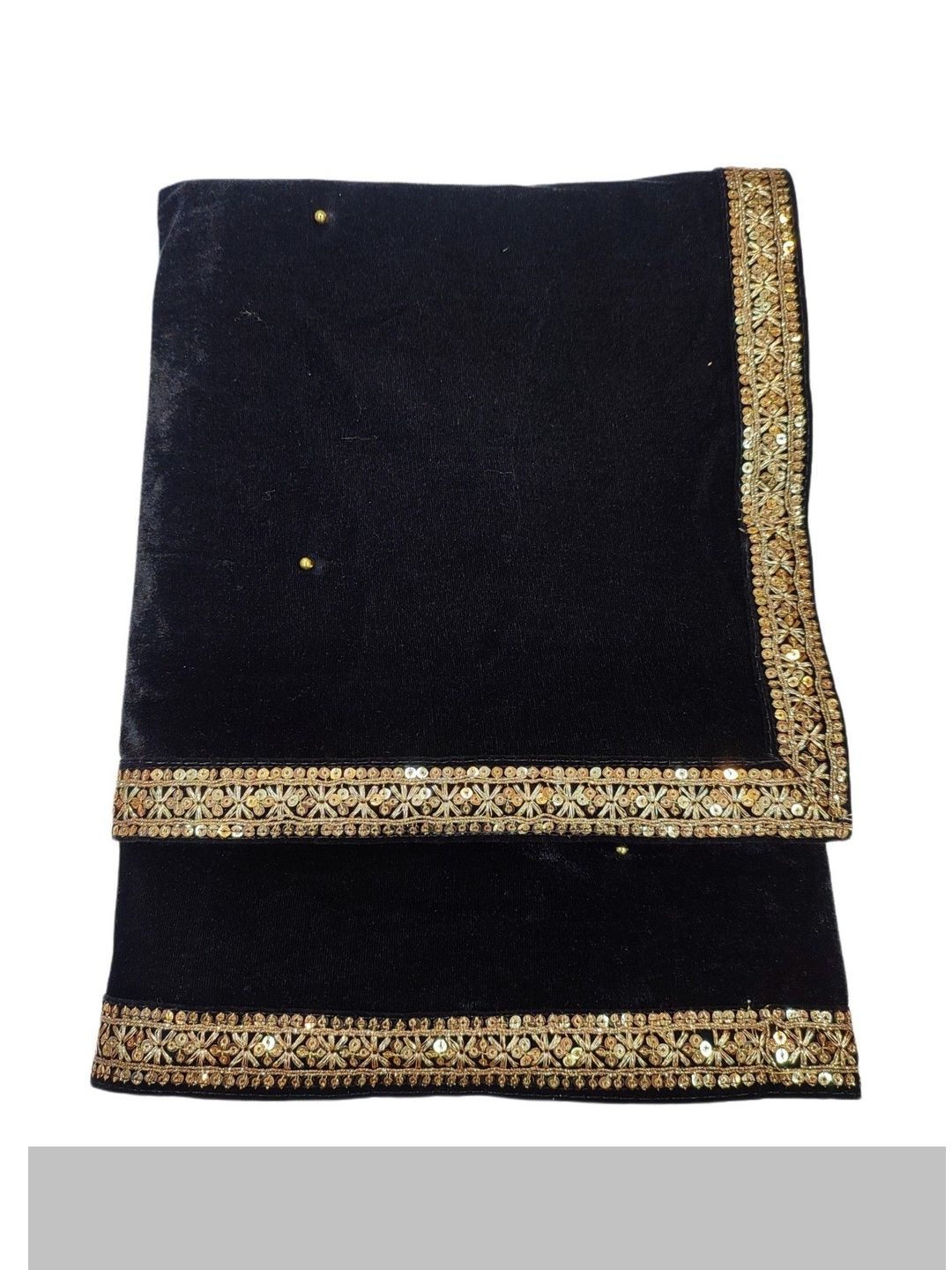 Navti Creations Embroidered Velvet Dupatta with Sequinned-picture-33