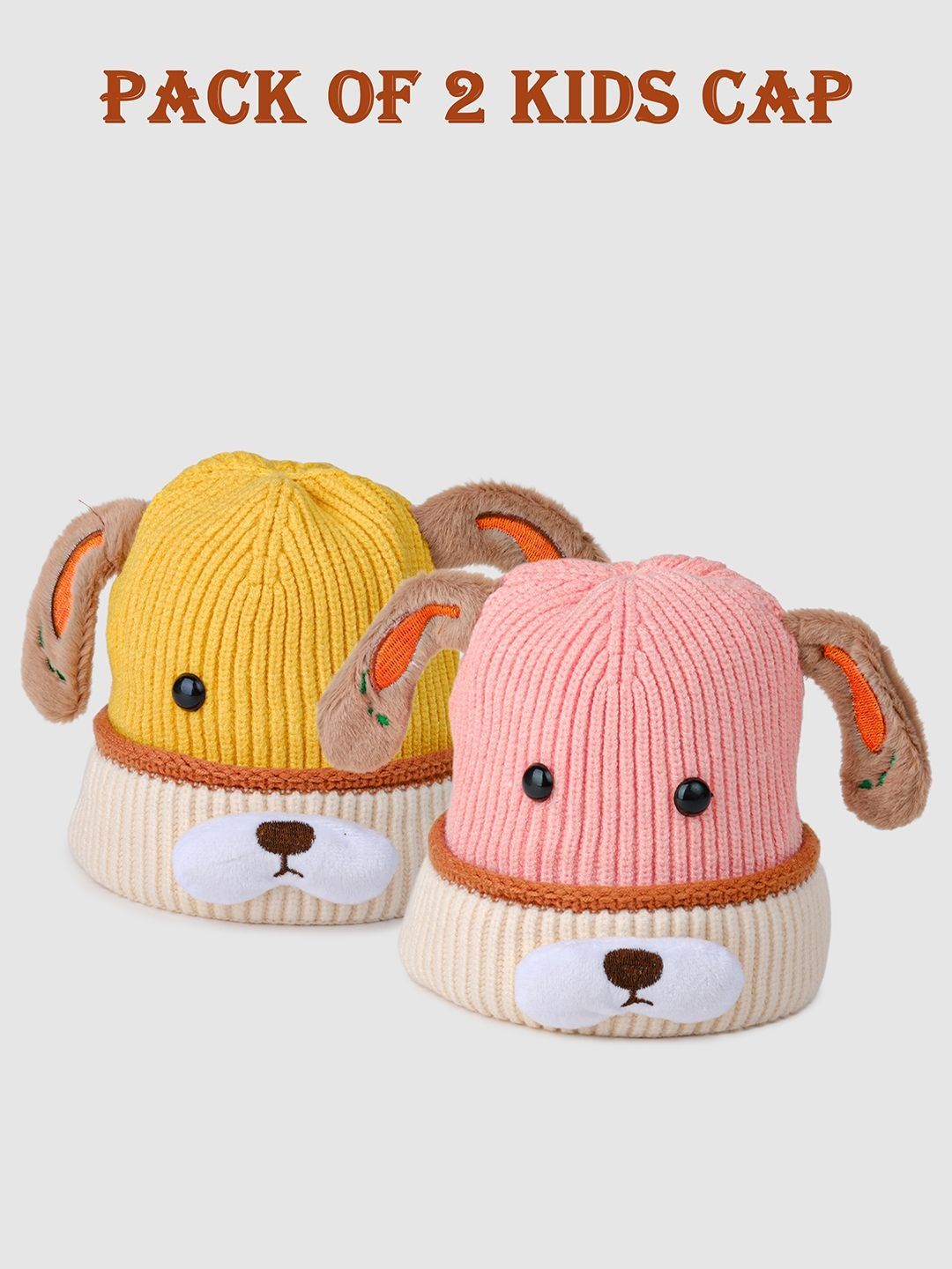 DukieKooky Unisex Kids Woollen Beanie-picture-32