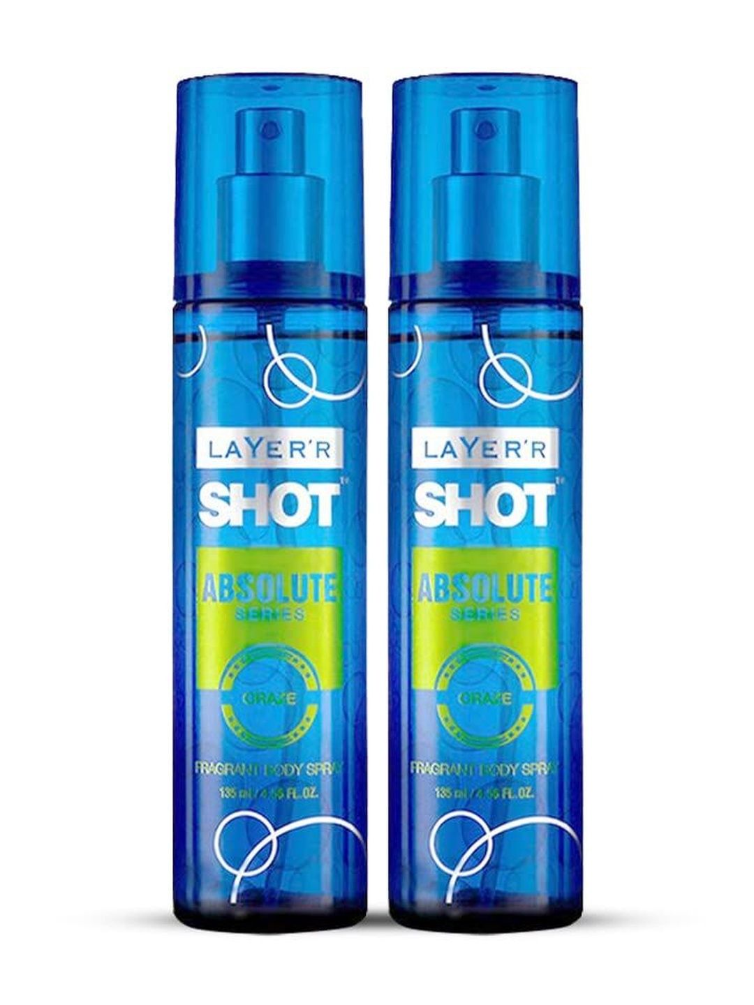 LAYER'R SHOT Set Of 2 Absolute Series Craze Long Lasting Body Spray - 135 ml Each-picture-35