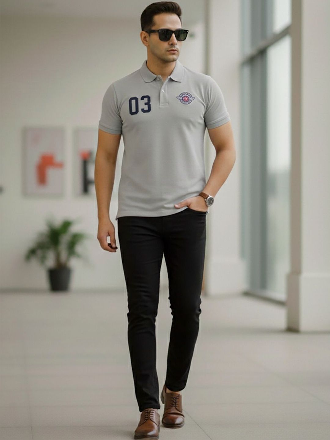 Buy SZN Men Printed Polo Collar T Shirt - Tshirts for Men 38742371 | Myntra
