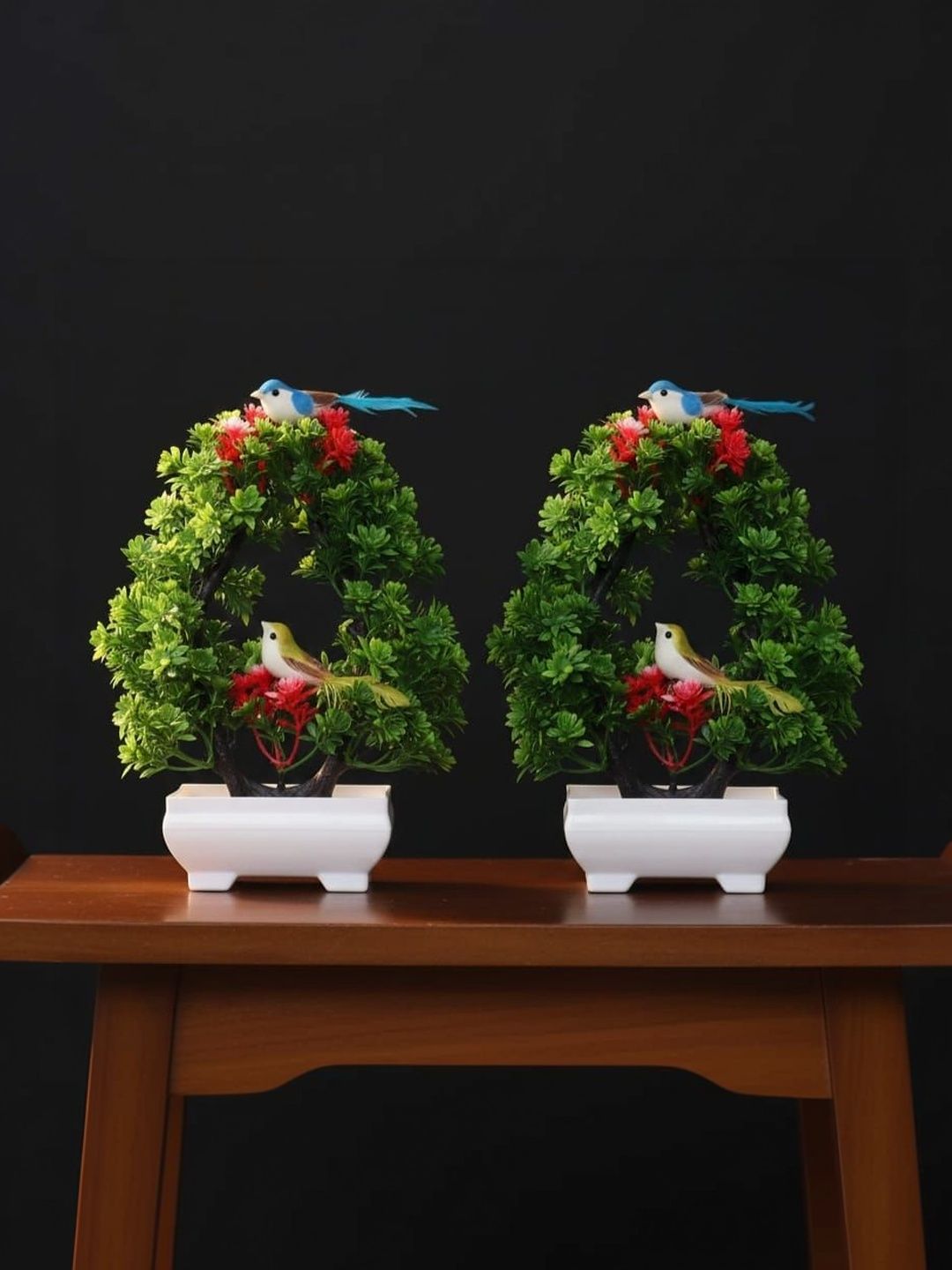 Modo Green 2 Pieces Bonsai Artificial Plant With Pot-picture-21