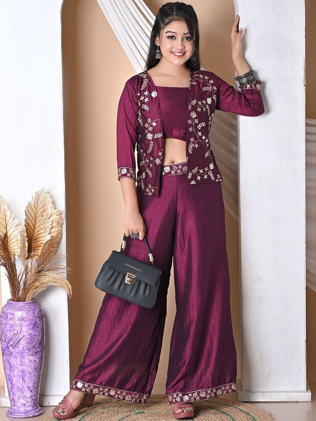 SPAMitude Girls Top with Palazzos-image-49