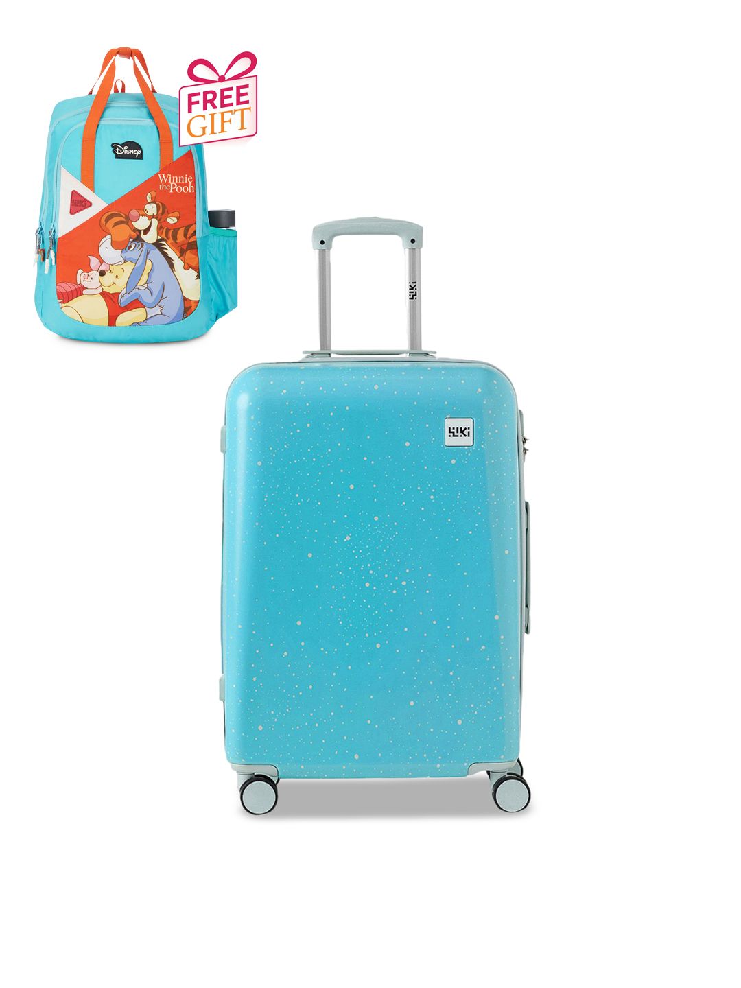 Wildcraft Spray Hard-Sided Medium Trolley Suitcase with Free Backpack-image-24