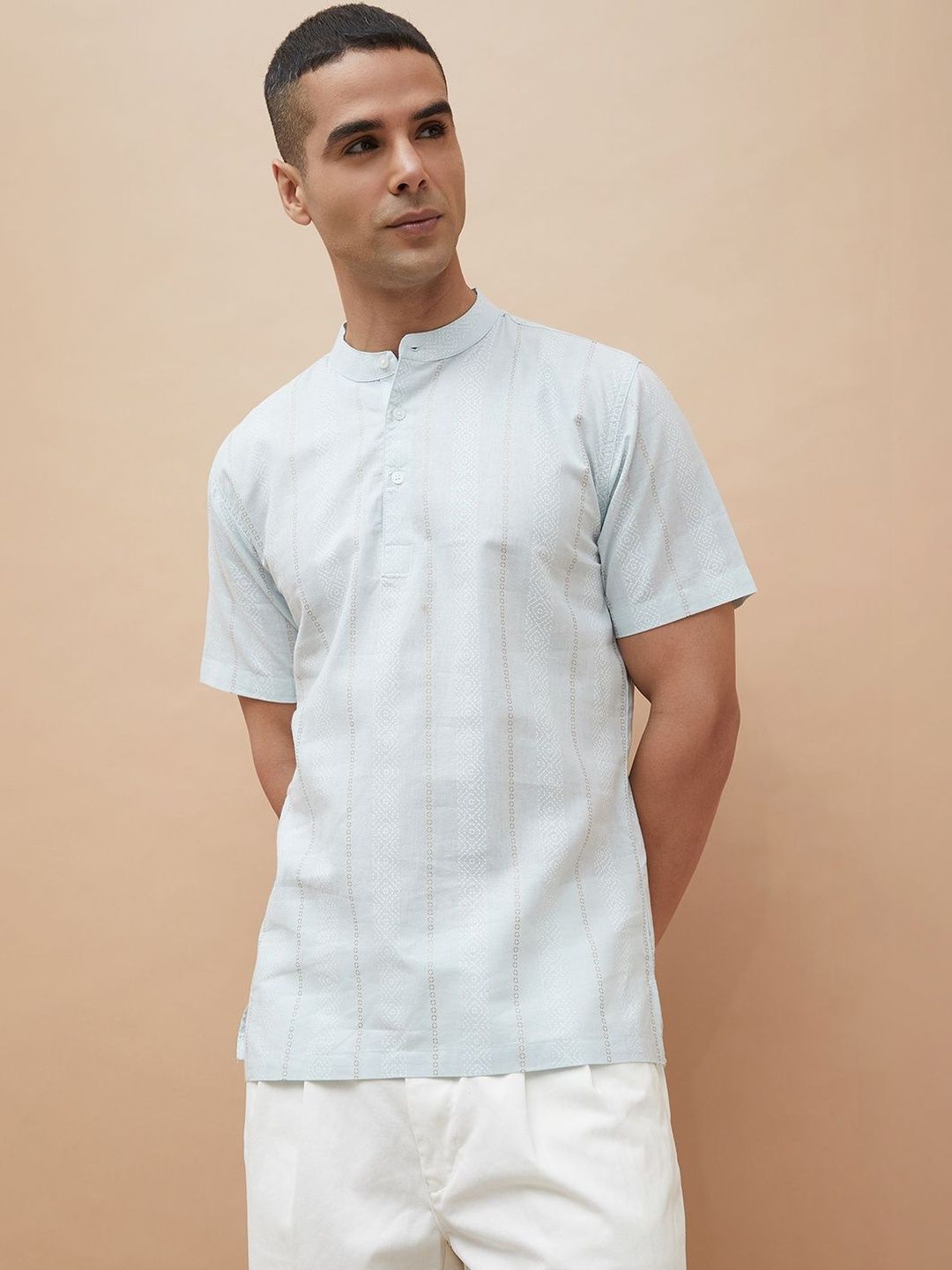 Melange by Lifestyle Men Printed Flared Sleeves Kurta-picture-19