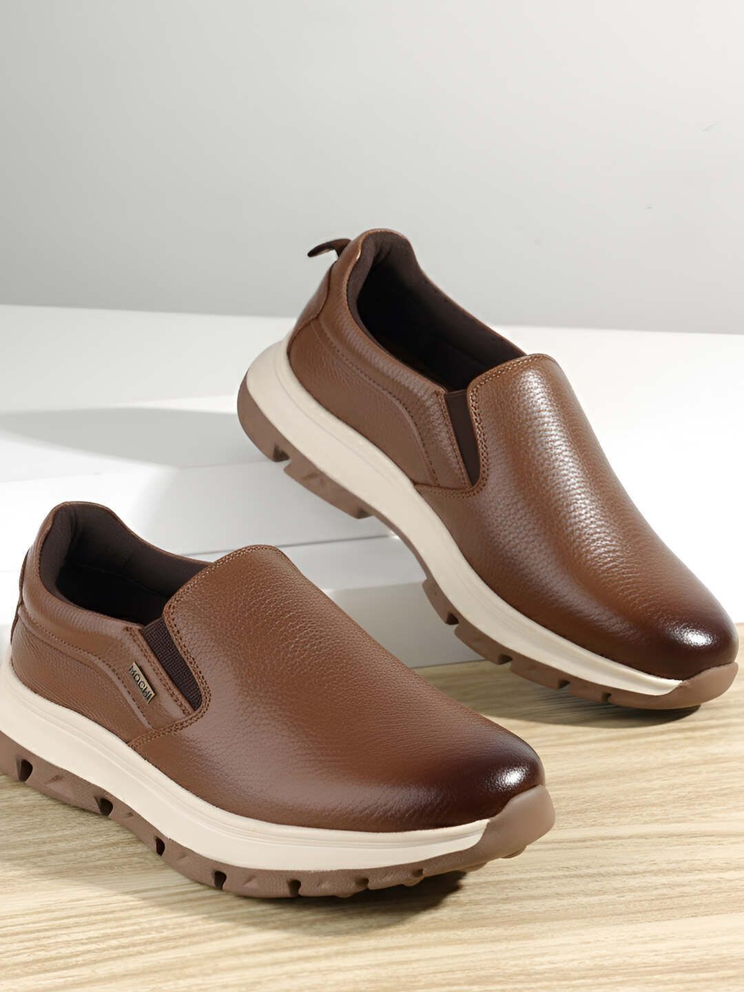 Mochi Men Round Toe Slip-On Formal Shoes-picture-14