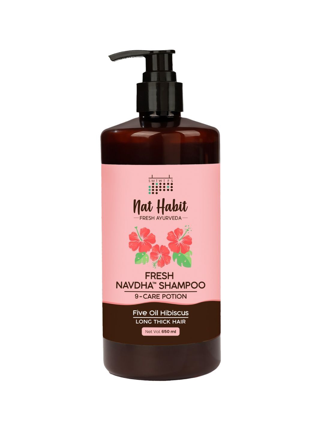 Nat Habit Five Oil Hibiscus Navdha Shampoo-650 ml-picture-14