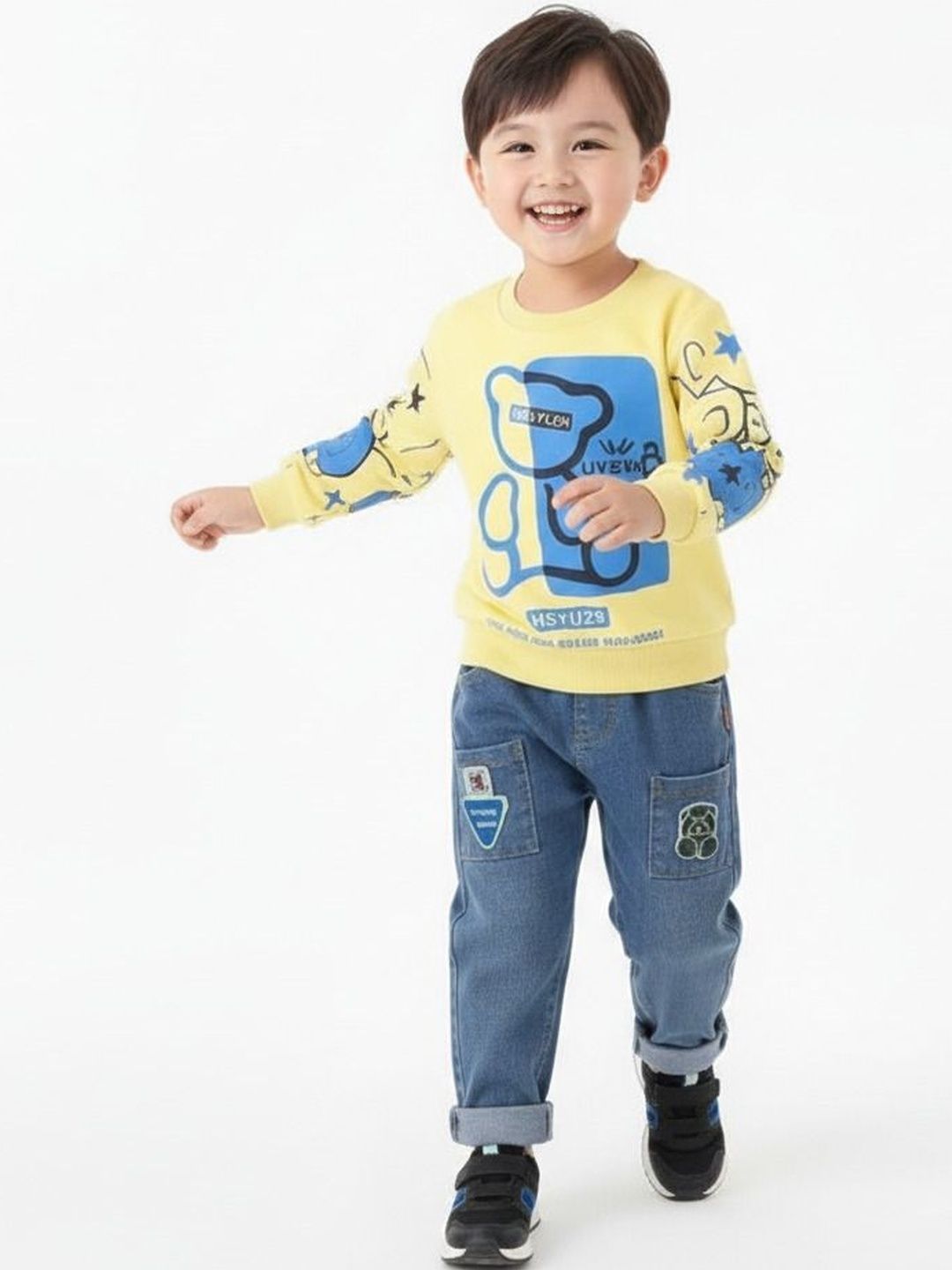 KIDDOLO Unisex Kids Printed Trousers-picture-54