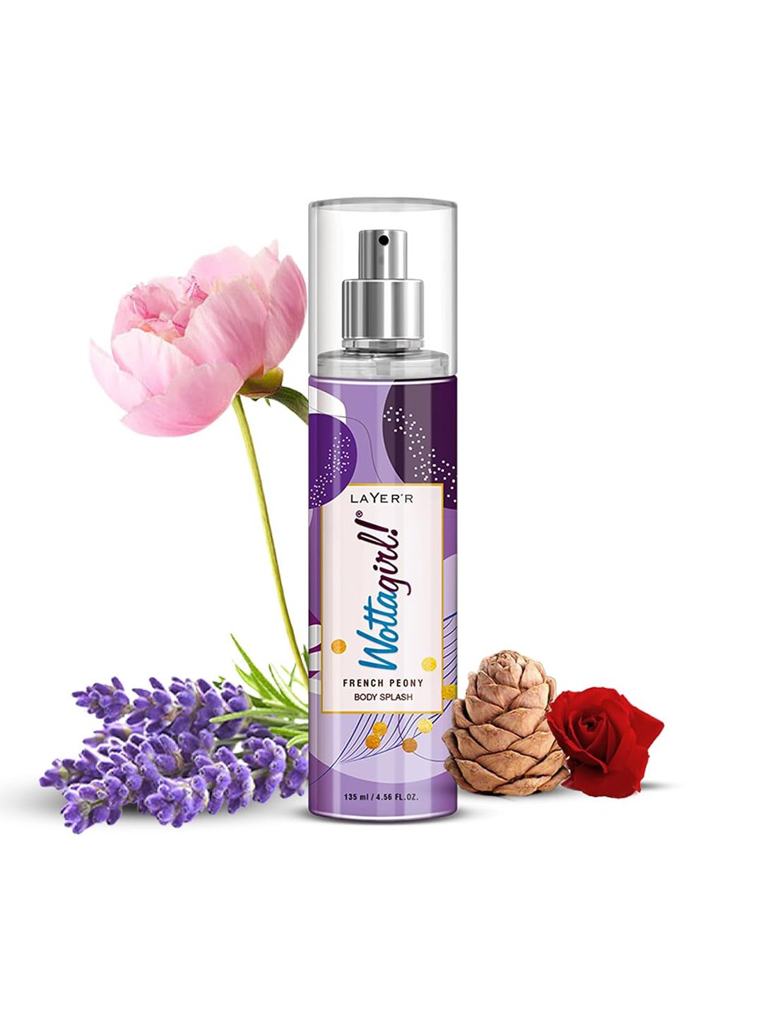 LAYER'R WOTTAGIRL! Women French Peony Long Lasting Body Spray - 135 ml-image-17