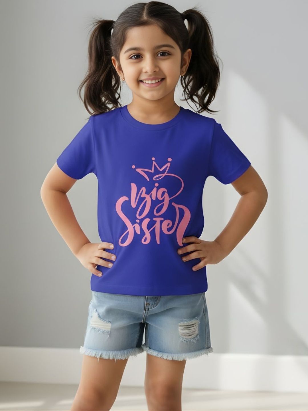 Glad Mumma Girls Printed Cotton Round Neck Tshirts-picture-19