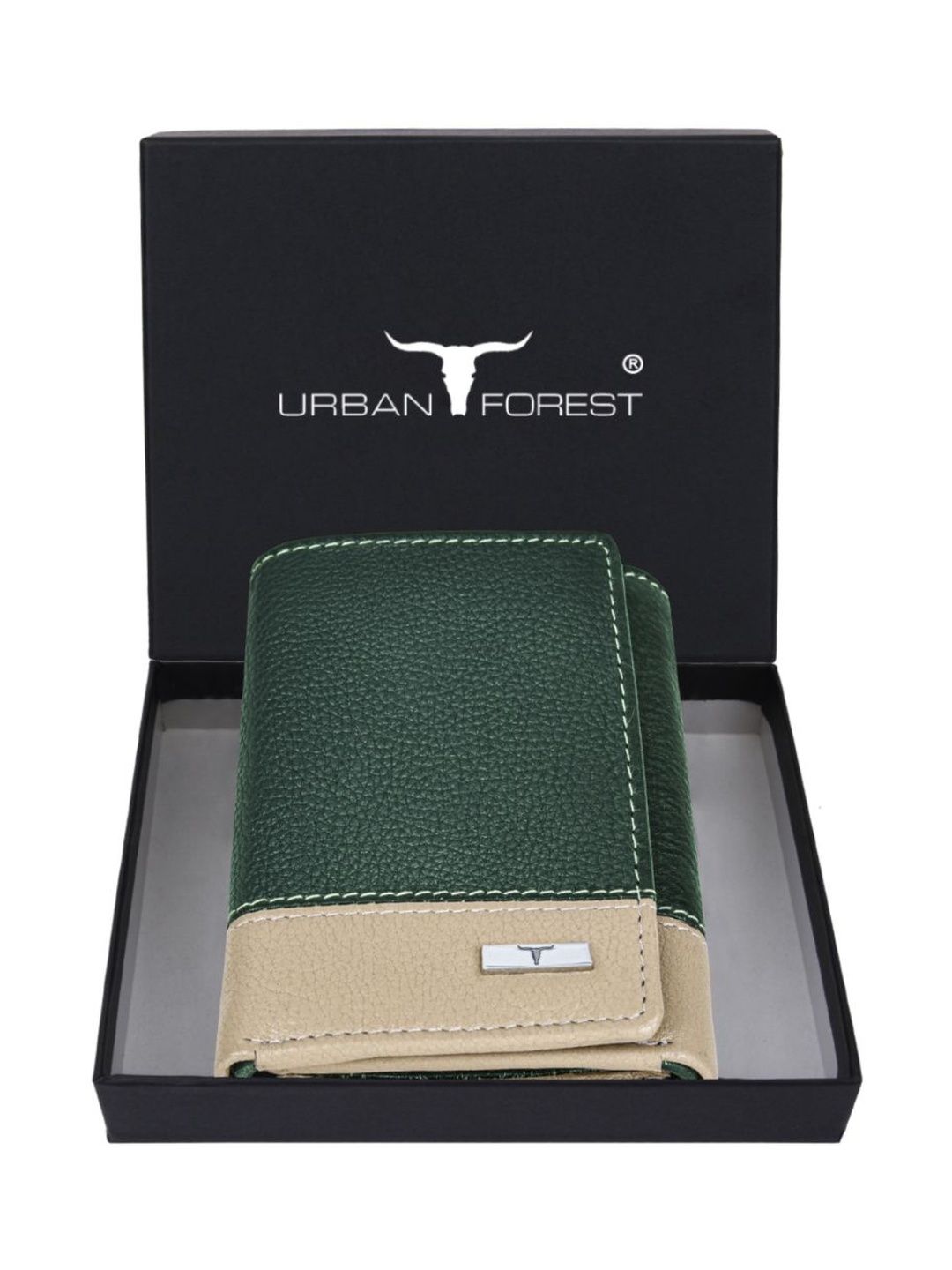 URBAN FOREST Men Colourblocked Leather Three Fold Wallet-picture-55
