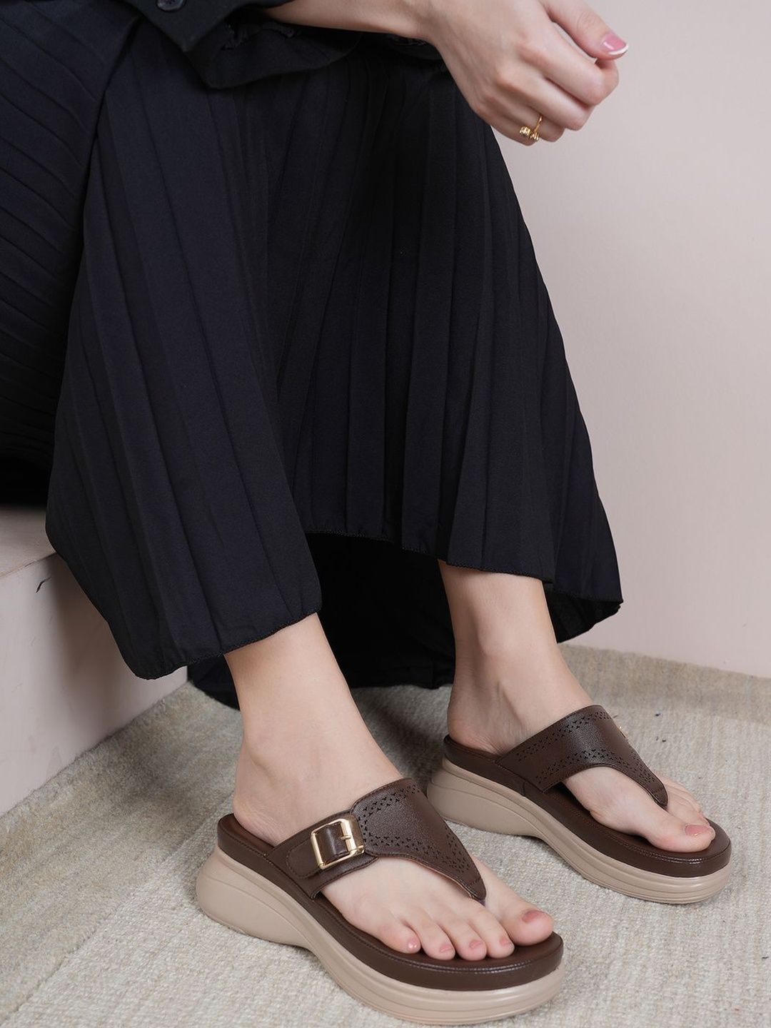 The Roadster Lifestyle Co Round Toe Platform Heels-picture-19