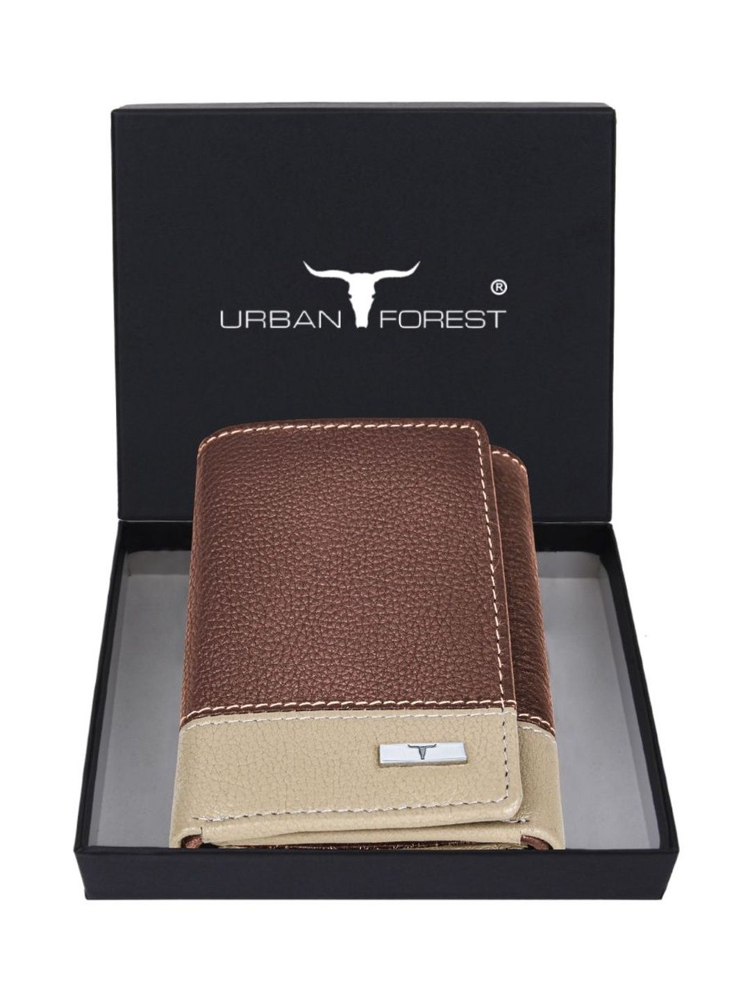 URBAN FOREST Men Colourblocked Leather Two Fold Wallet-picture-19