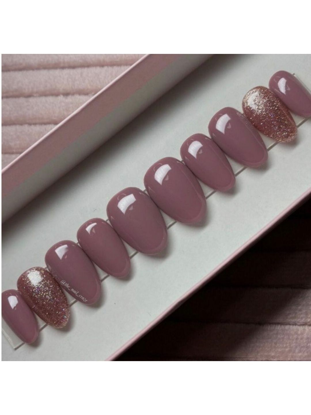 AMOK STORE Set Of 10 Reusable Press On Artificial Nails-picture-22