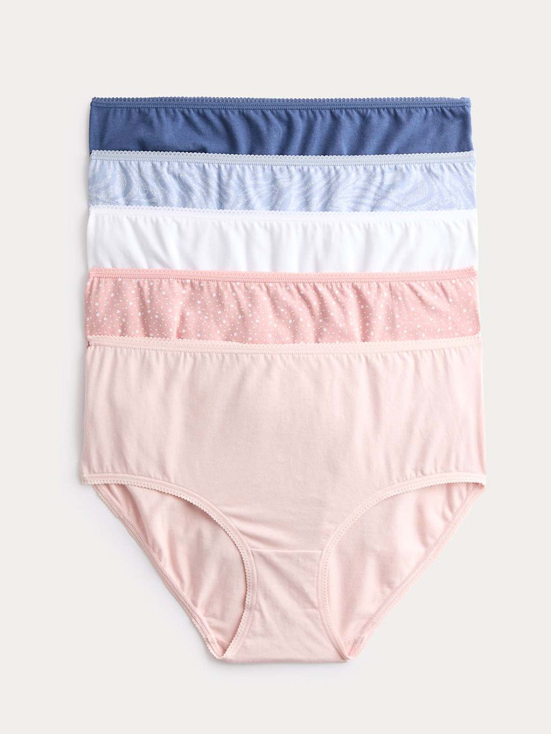 Marks & Spencer 5pk Cotton Lycra High Rise Shorts-picture-38