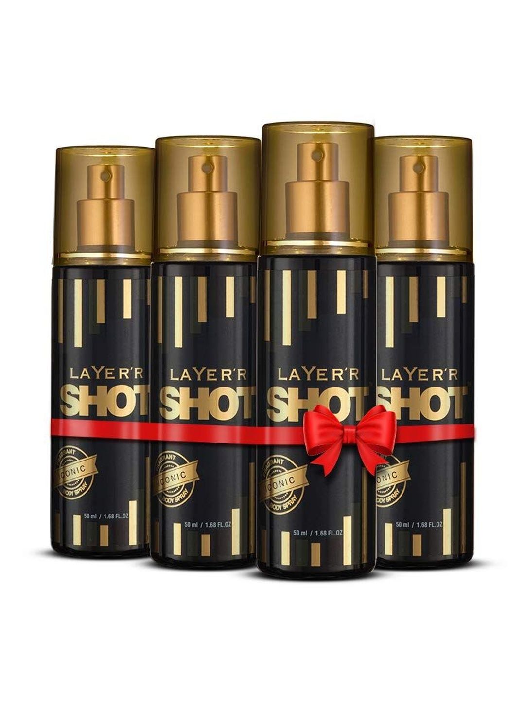 LAYER'R SHOT Set Of 4 Iconic Long Lasting Body Spray - 50 ml Each-image-17
