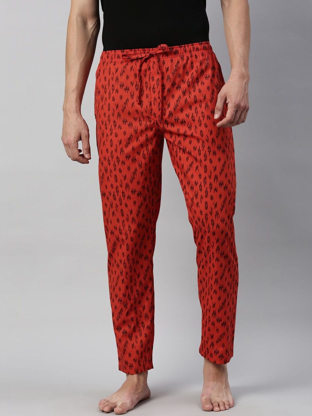Joven Printed Mid-Rise Straight Lounge Pants-image-49