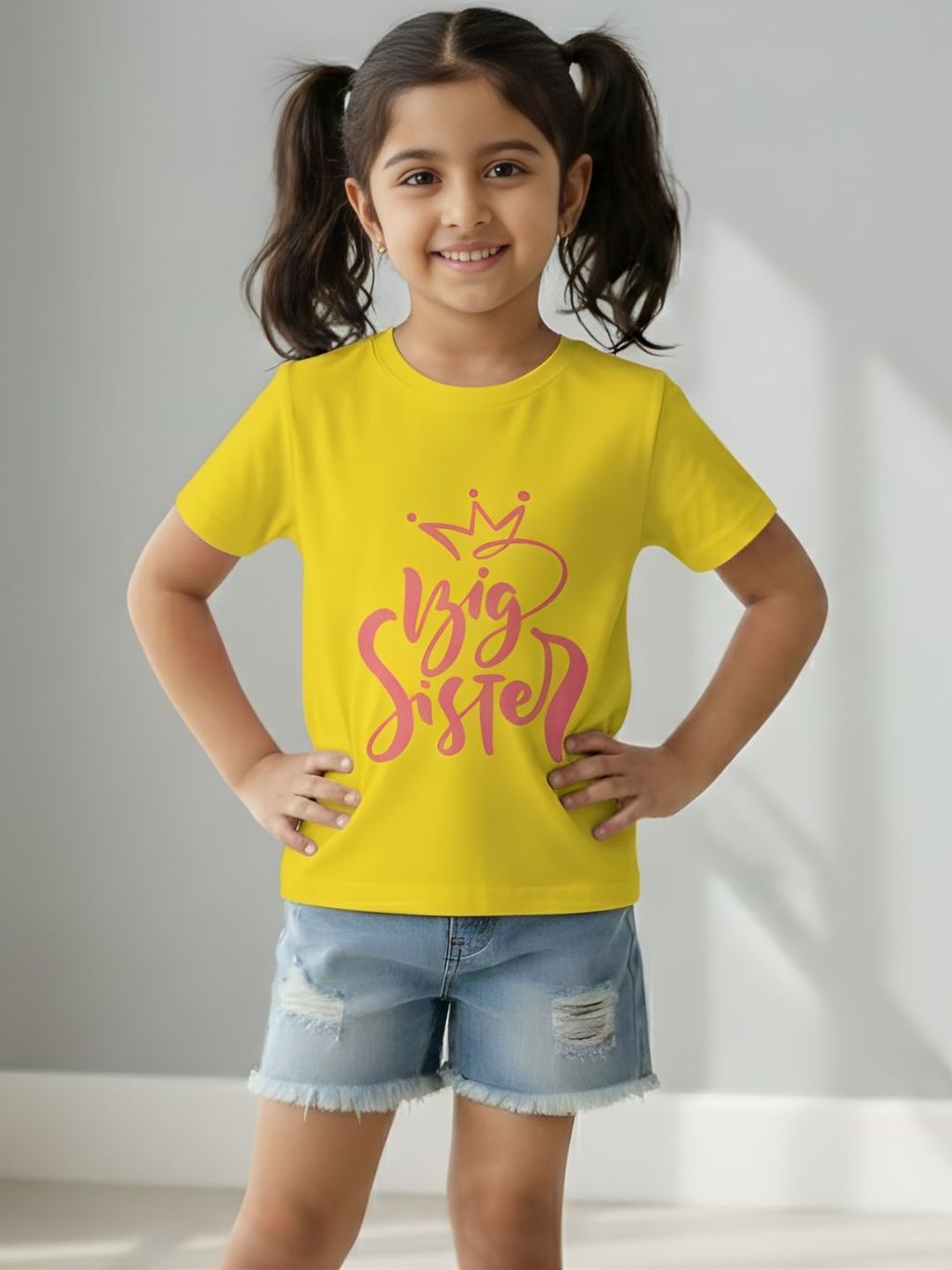 Glad Mumma Girls Printed Cotton Round Neck Tshirts-picture-12