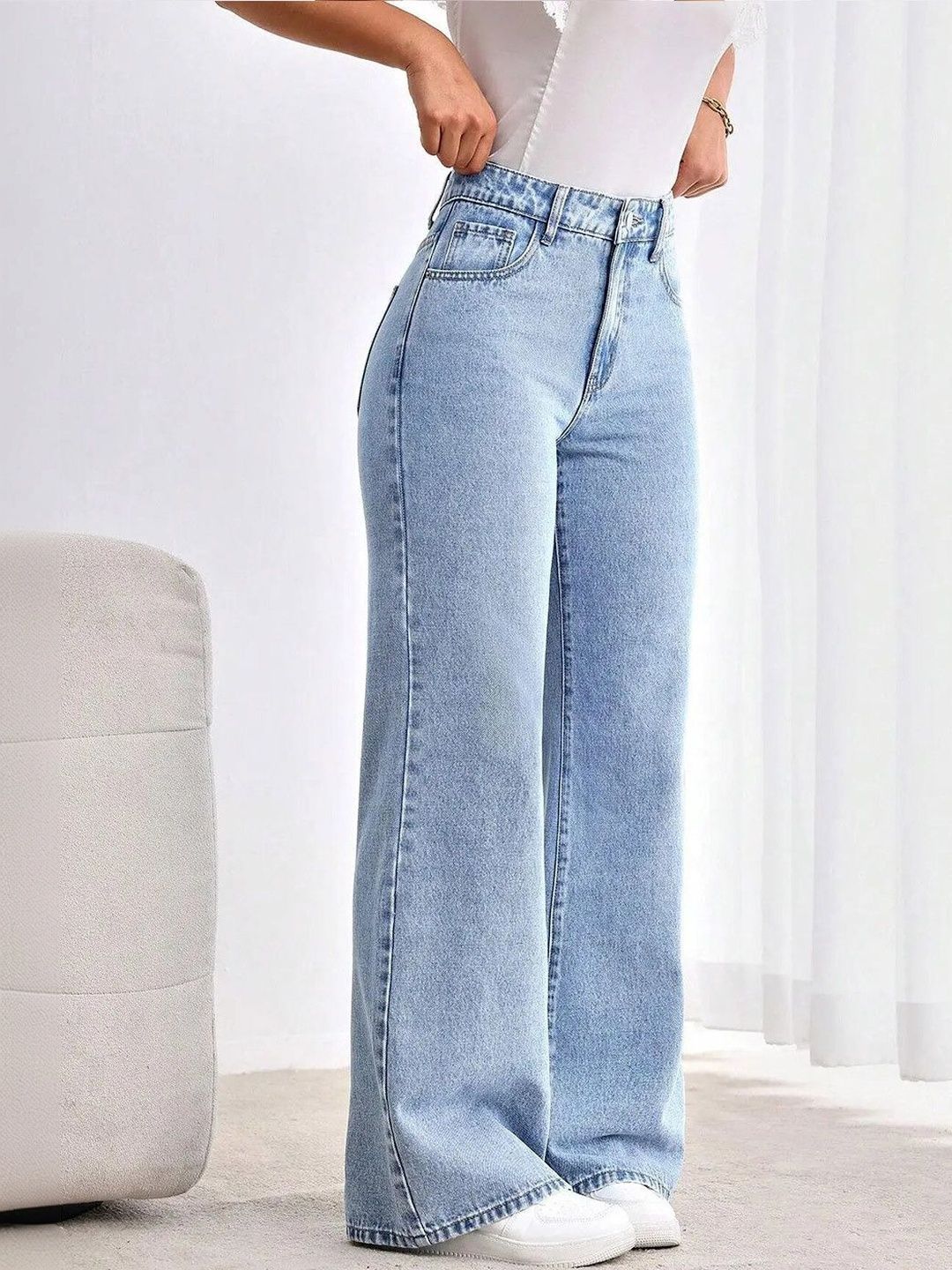 GENZILOOKS Women Mid-Rise Light Fade Jeans-picture-39