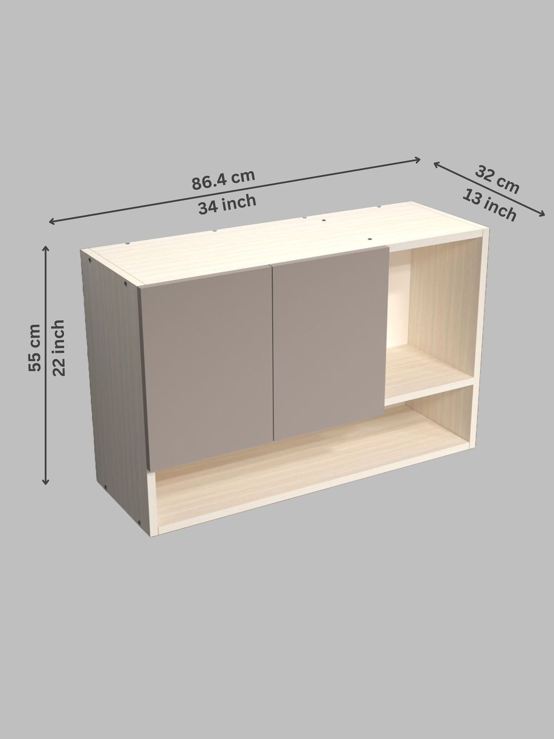 SPECIALITY PANELS Sliver 2 Door Kitchen Cabinet-picture-45