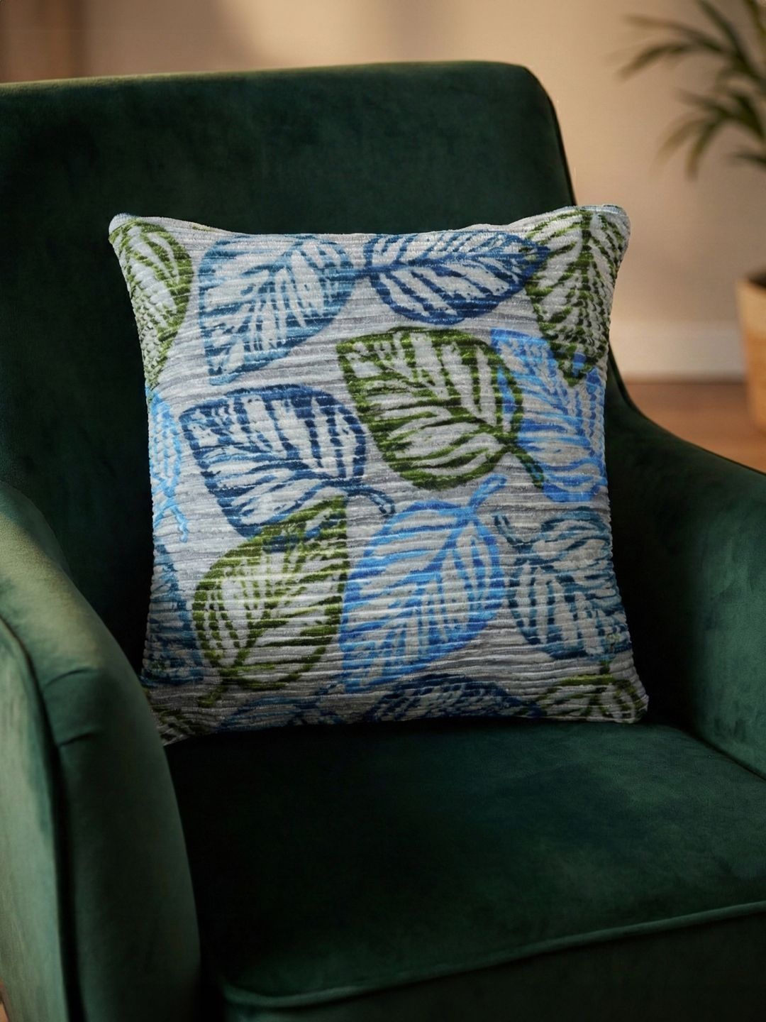 Kaleen India Blue Square Cushion Covers-image-16