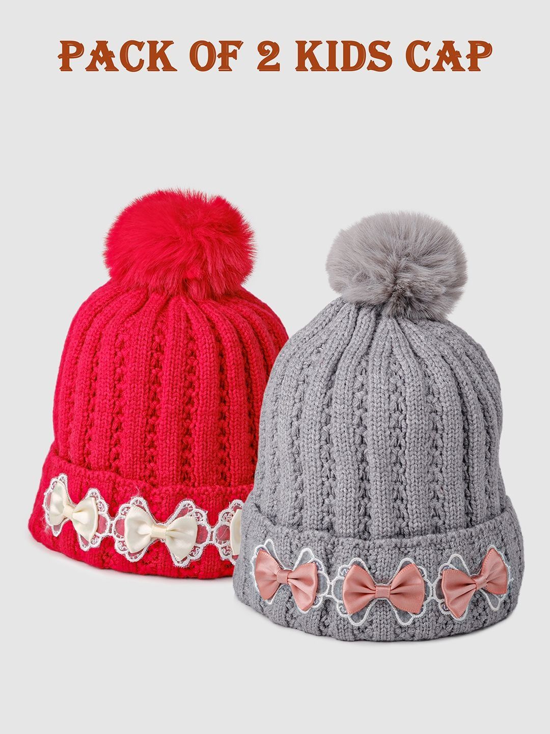 DukieKooky Unisex Kids Woollen Beanie-picture-57