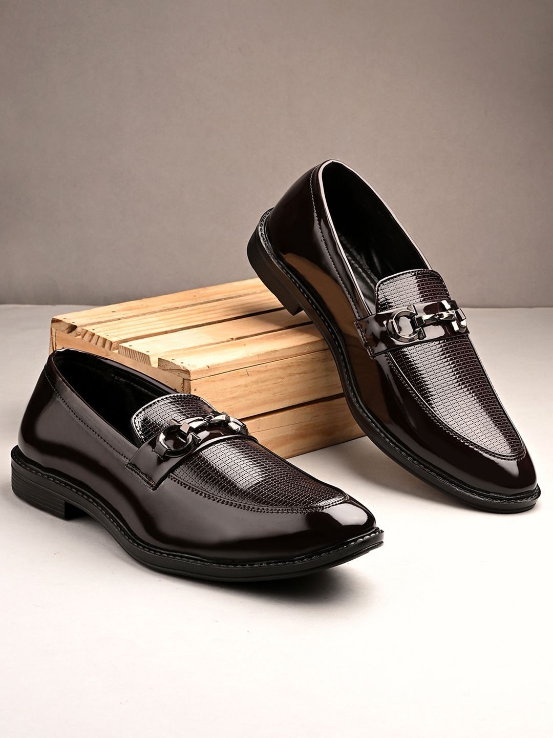 HERE&NOW Men Round Toe Formal Loafers-picture-53